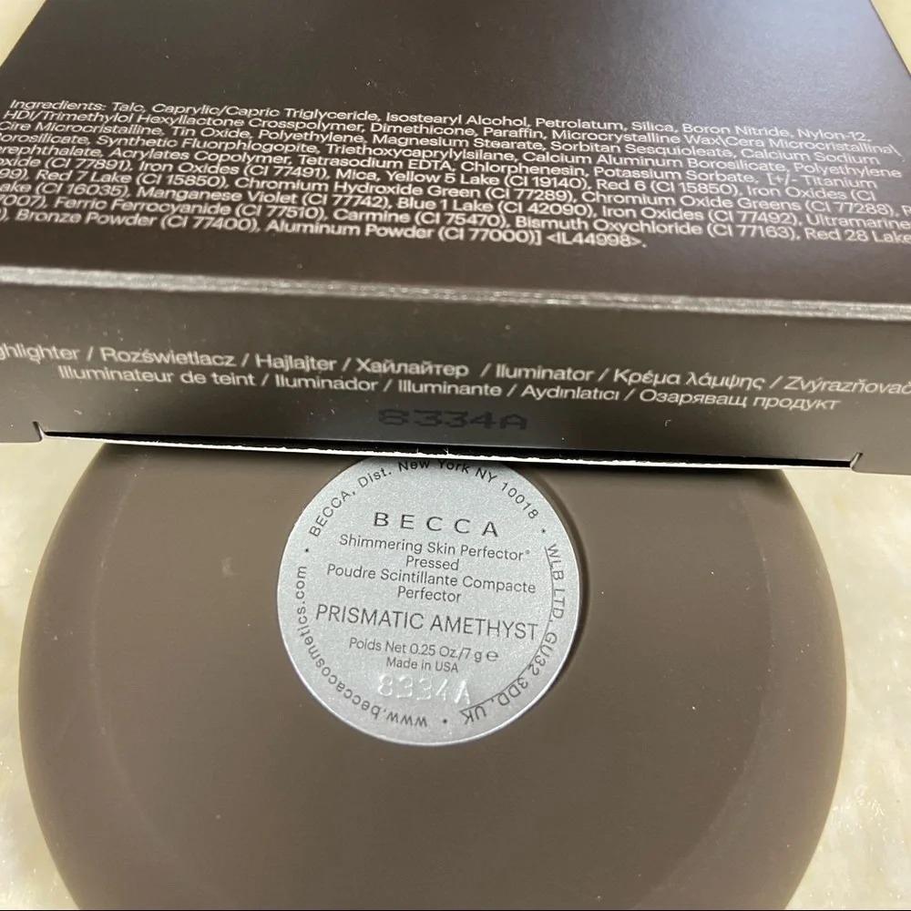 Becca Pressed Shimmering Skin Perfector In Prismatic Amethyst NEW